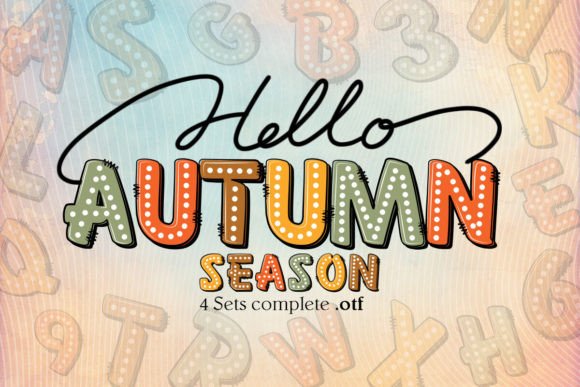 Autumn Season Font: A Design Asset for Festive Creativity