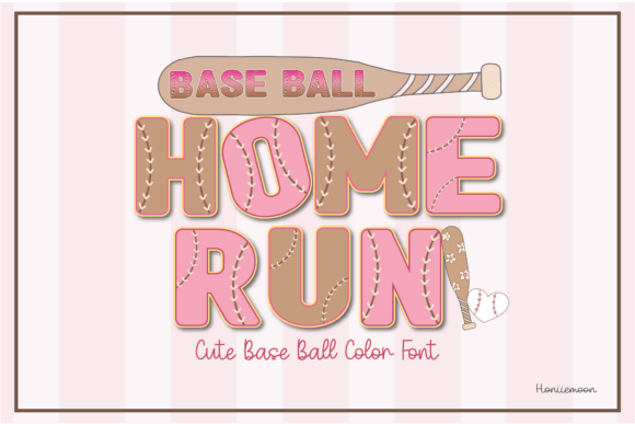 Baseball Home Run: A Typeface for Playful Branding