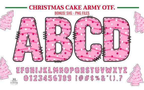 Christmas Cake Army: Festive Typography for Vibrant Design