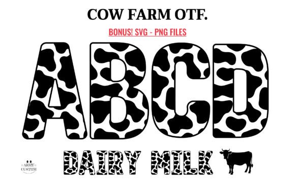 Cow Farm: A Playful Color Font for Vibrant Design
