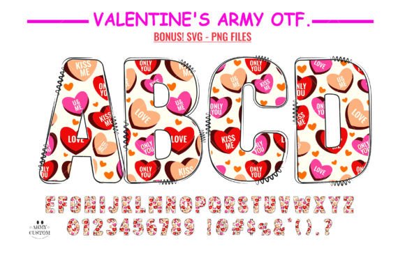Designing with Love: The Valentine's Conversation Hearts Font