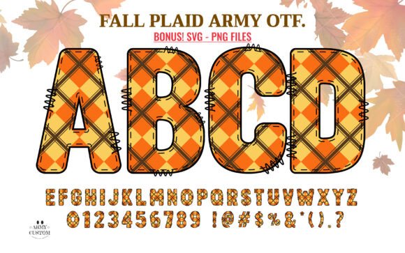 Fall Plaid Army: A Typeface for Cozy Seasonal Branding