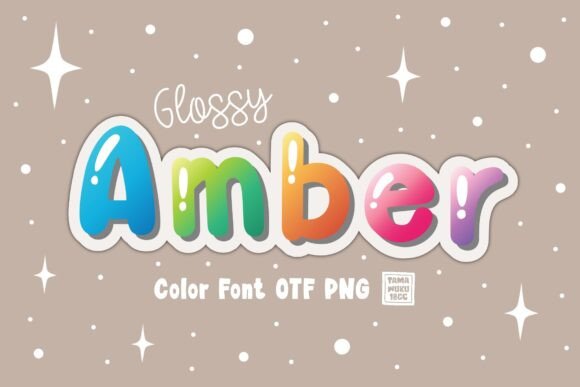 Glossy Amber: A Sweet Color Font for Vibrant Design Projects