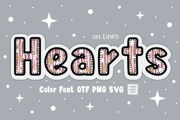 Hearts on Lines: A Charming Font for Creative Projects