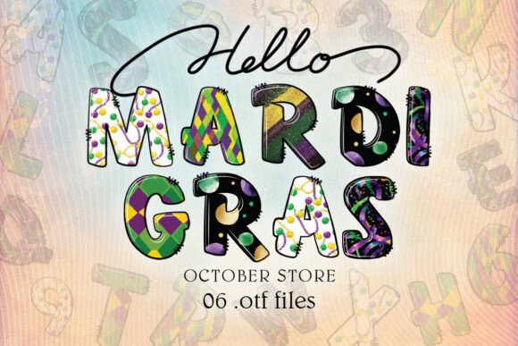 Infusing Festive Energy into Design with Mardi Gras Typography