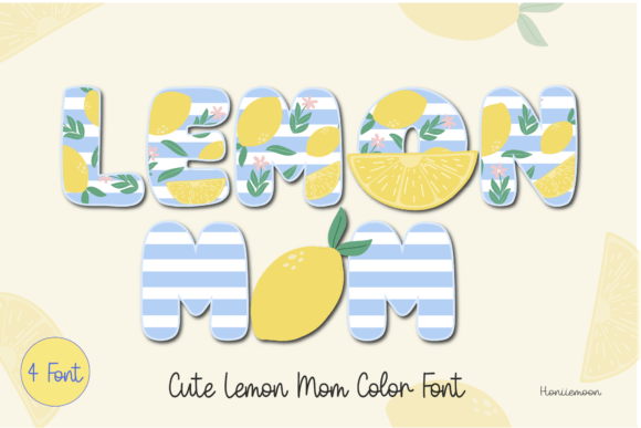 Lemon Mom: A Playful Color Font for Vibrant Designs