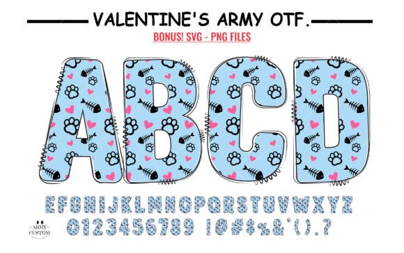 Love Valentine's Cat Paw: A Unique Typography Asset