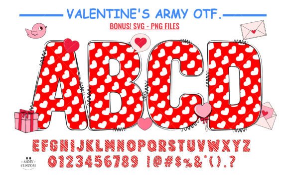 Love Valentine's Doodle Hearts: A Font for Romantic Design