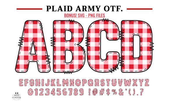 Plaid Army: Elevate Your Holiday Designs with Festive Typography