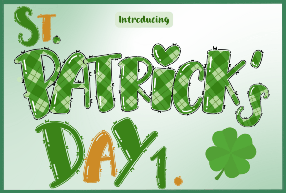 St. Patrick's Day1: A Playful Font for Vibrant Designs