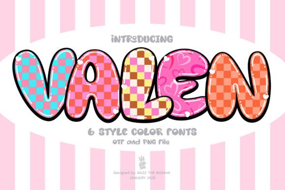 Valen: A Vibrant Color Font for Creative Design