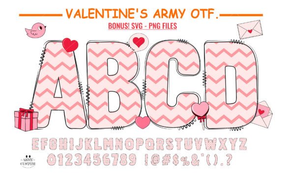 Valentine's Army: A Charming Typeface for Heartfelt Design